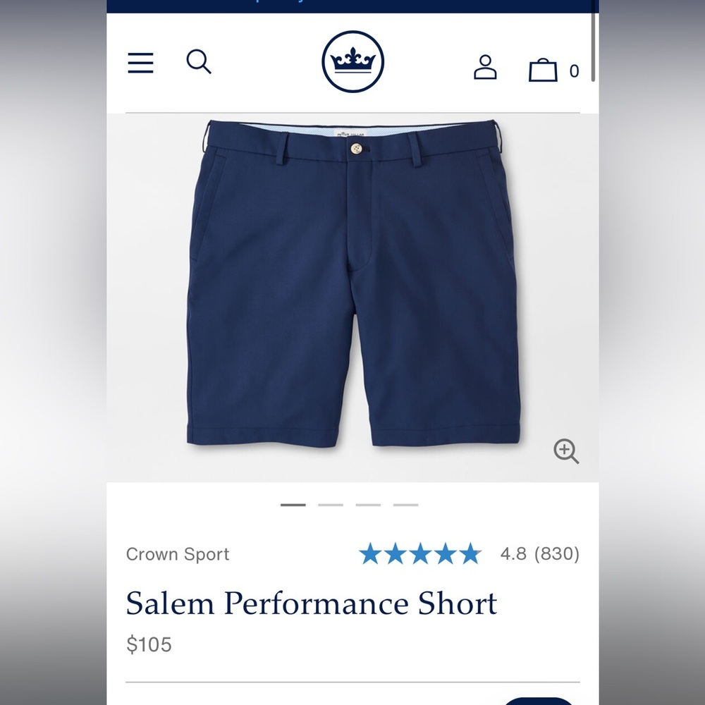 Men’s Peter Millar Golf Shorts size 40